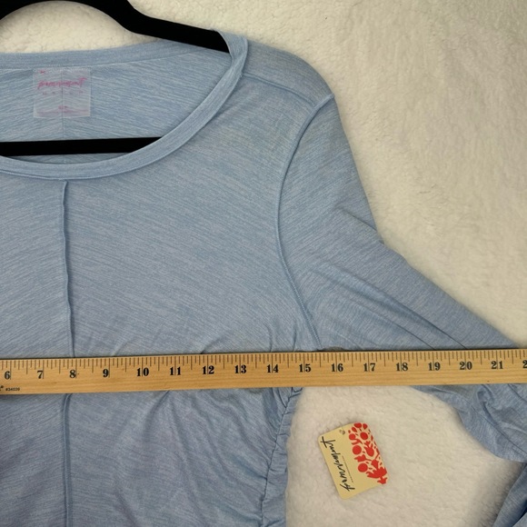 Free People X Hatch Right On The Run Layer Ruched Scoop Neck Maternity Top Small - Picture 8 of 10